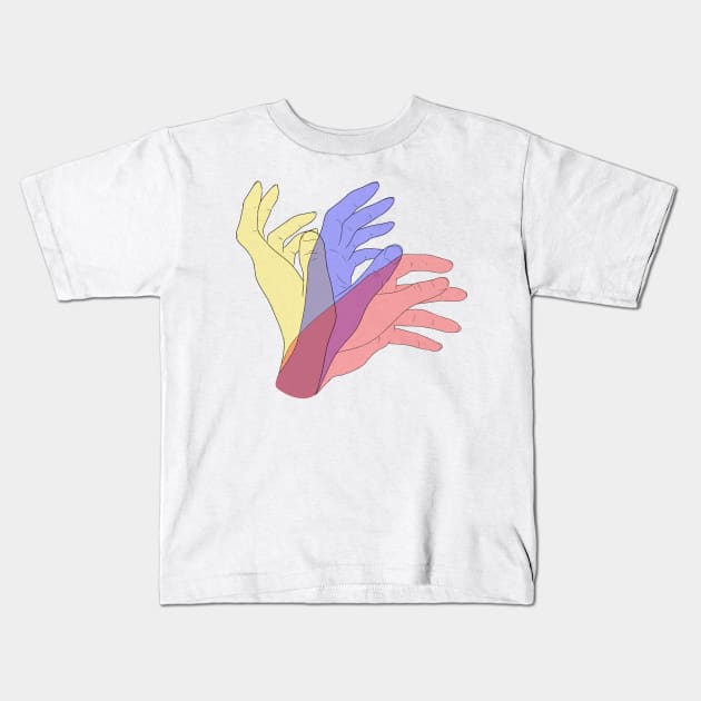 Hands Kids T-Shirt by Fotocynthese art